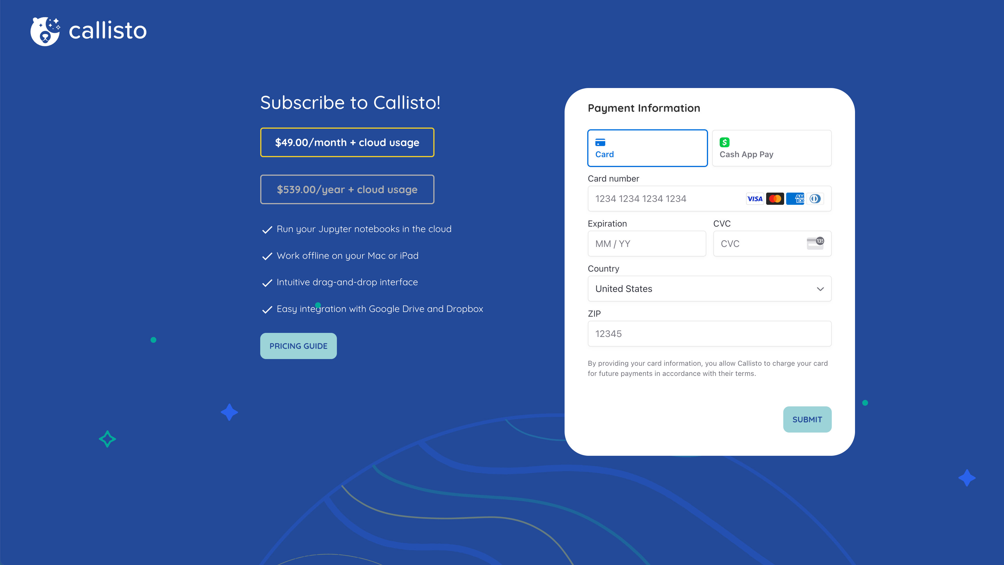 Subscription Screen